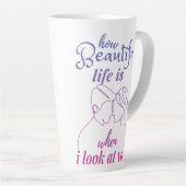 Das Leben ist wunderbar, wenn ich dich ansehe Milchtasse (Rechte Ecke)