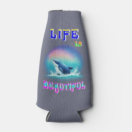 Das Leben ist wunderschön Hermanus Afrika Septembe Flaschenkühler (Vorderseite)