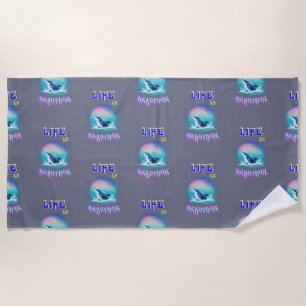 Das Leben ist wunderschön Hermanus Afrika Septembe Strandtuch