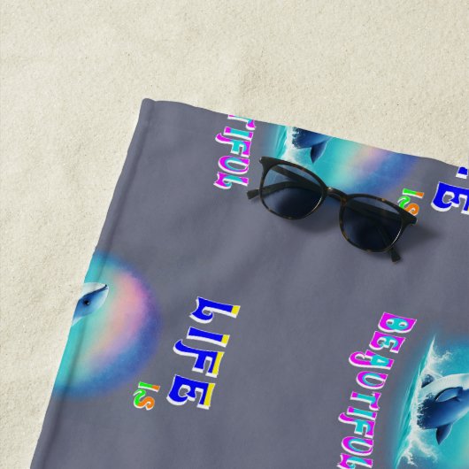 Das Leben ist wunderschön Hermanus Afrika Septembe Strandtuch (Beispiel)