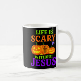 Das Leben ist Y ohne Jesus Christliches Halloween Kaffeetasse