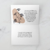 Das Leben ist zerbrechlich Griff mit dem Gebet Ins Karte (Innenseite)