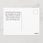 Das Leben ist zerbrechlich Griff mit dem Gebet Ins Postkarte (Rückseite)