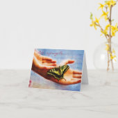 Das Leben ist zerbrechlich Karte (Gelbe Blume)