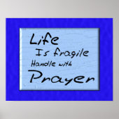 Das Leben ist zerbrechlich Poster (Vorne)