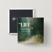 Das Leben ist zu genießen Button (Vorne & Hinten)