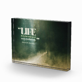 Das Leben ist zu genießen Fotoblock