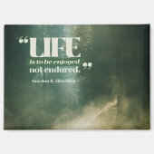 Das Leben ist zu genießen Magnet (Vorderseite)