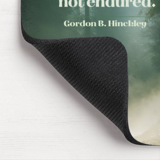 Das Leben ist zu genießen Mousepad (Ecke)