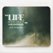 Das Leben ist zu genießen Mousepad (Vorne)