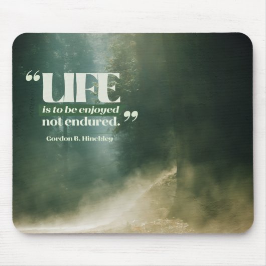 Das Leben ist zu genießen Mousepad (Vorne)