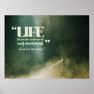 Das Leben ist zu genießen Poster