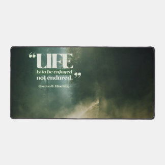 Das Leben ist zu genießen Schreibtischunterlage