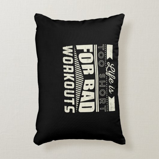 Das Leben ist zu Kurz für schlechte Arbeitsverhält Dekokissen (Vorderseite(Vertikal))