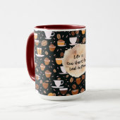 Das Leben ist zu Kurz für schlechten Kaffee Tasse (Vorderseite Links)