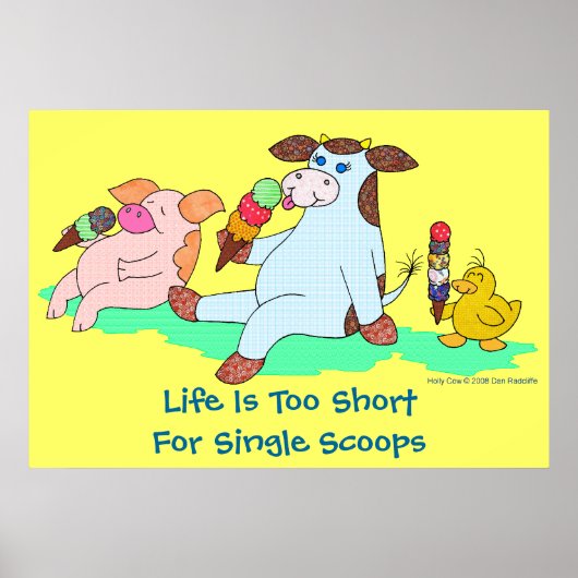 Das Leben ist zu Kurz für Single Scoops Poster (Vorne)