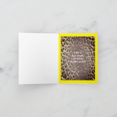 Das Leben ist zu Kurz...geklappte Grußkarte Karte (Innenseite)