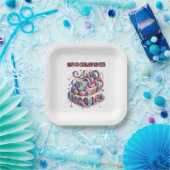 Das Leben ist zu Kurz, isst den Kuchen Pappteller (Party)