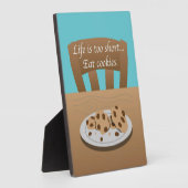 Das Leben ist zu kurz, isst Kekse Fotoplatte (Seite)