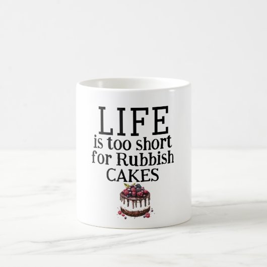 Das Leben ist zu kurz Kaffeetasse (Mittel)