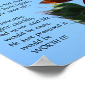 Das Leben ist zu kurz - Motivierend Poster (Ecke)