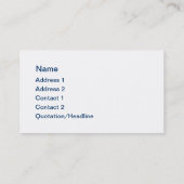 Das Leben ist zu kurz, um alles andere als glückli Visitenkarte (Rückseite)