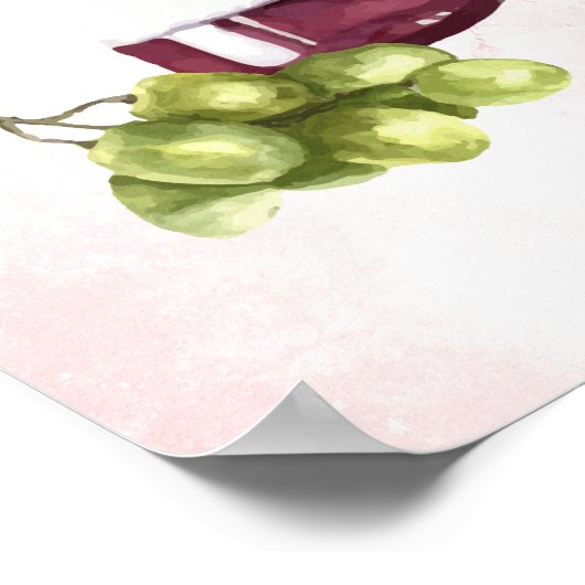 Das Leben ist zu Kurz, um Bad Wine Gallery Wrap zu Poster (Ecke)