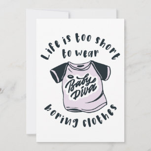 Das Leben ist zu kurz, um langweilige Kleidung zu Einladung