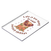 Das Leben ist zu kurz, um langweilige Kleidung zu Notizblock (Linke Seite)