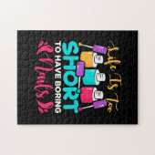 Das Leben ist zu kurz, um langweilige Nägel zu hab Puzzle (Horizontal)