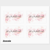 Das Leben ist zu kurz, um zu warten Rechteckiger Aufkleber (Blatt)