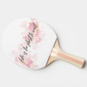 Das Leben ist zu kurz, um zu warten Tischtennis Schläger (Seitenansicht)
