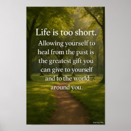 Das Leben ist zu Kurz Wall Art Poster