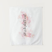 "Das Leben ist zu Kurz zum Warten" - Motivierend Z Wandteppich (Vorderseite)