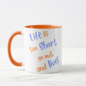 Das Leben ist zu Kurze BFTG-Kaffee-Tasse Tasse (Links)
