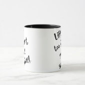Das Leben ist zu Kurze BFTG-Kaffee-Tasse Tasse (Zentrum)