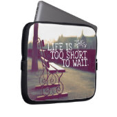 Das Leben ist zu kurzes | motivierend Zitat Laptopschutzhülle (Vorne Rechts)
