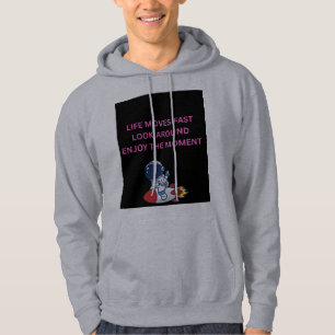 Das Leben ist zu schnell, schau dich um und genieß Hoodie