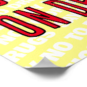 Das Leben ist zu Wertvoll für die Verschwendung vo Poster (Ecke)