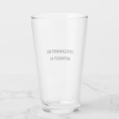 Das Leben kann nicht ohne KI sein Glas (Rückseite)