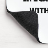 Das Leben kann nicht ohne KI sein Mousepad (Ecke)