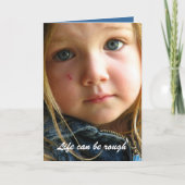 Das Leben kann rau sein Karte (Vorderseite)