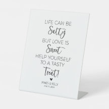 Das Leben kann salzig sein, aber Liebe ist ein süß