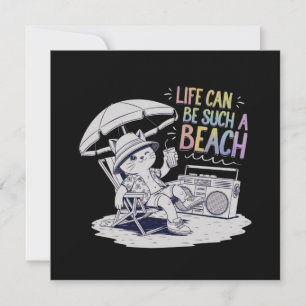 Das Leben kann so ein Strand sein: Spaß und entspa Einladung