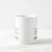 Das Leben kommt Kaffeehilfe, Funny Kaffeetasse (Mittel)