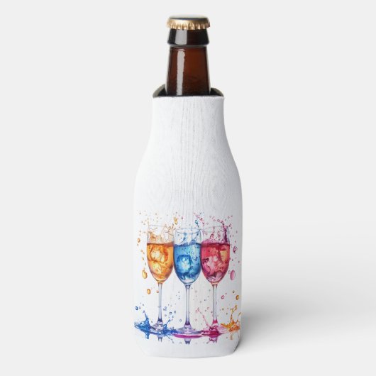 "Das Leben" Kunstflasche Cooler Flaschenkühler (Flaschenvorderseite)