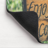 Das Leben kurz genießen Sie Ihren Kaffee Mousepad (Ecke)