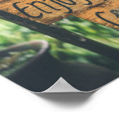 Das Leben kurz genießen Sie Ihren Kaffee Poster (Ecke)