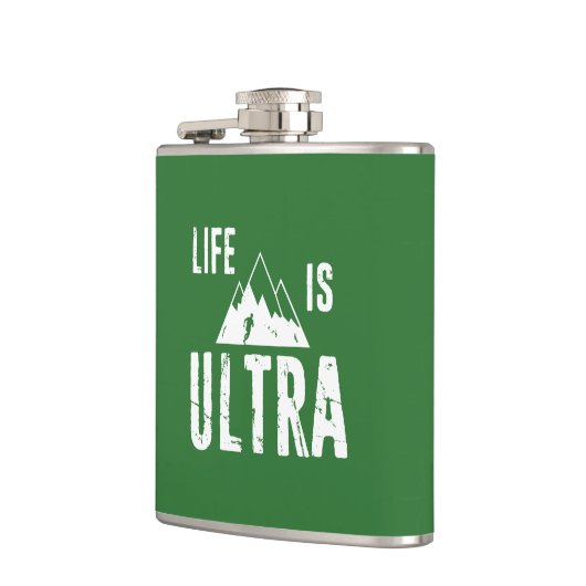 Das Leben läuft extrem. Flachmann (Links)