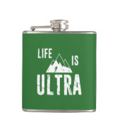 Das Leben läuft extrem. Flachmann (Vorderseite)